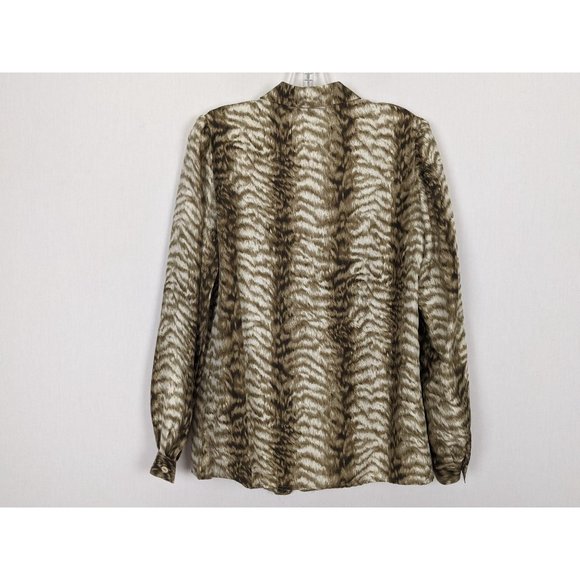 Valentino Miss V long sleeved silk button blouse 8 - Picture 2 of 7